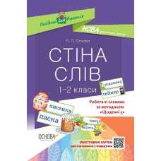 Стіна слів. 1-2 класи. Робота зі словами за методикою "Щоденні 5".(Основа)